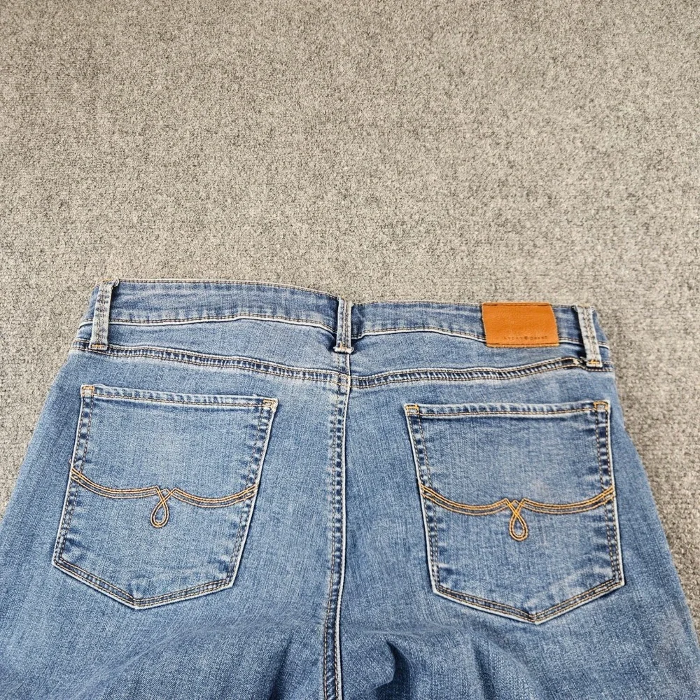 Lucky Brand Lolita Skinny Jeans‎ Womens 14/32 Medium Wash Blue Denim Mid Rise
